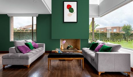 PLAGÁT S PASPARTOU LISTY PLNÉ FARIEB - MOTÍVY Z NAŠEJ DIELNE - PLAGÁTY