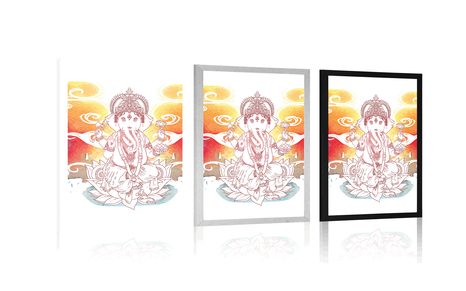 PLAGÁT HINDUISTICKÝ GANÉŠA - FENG SHUI - PLAGÁTY