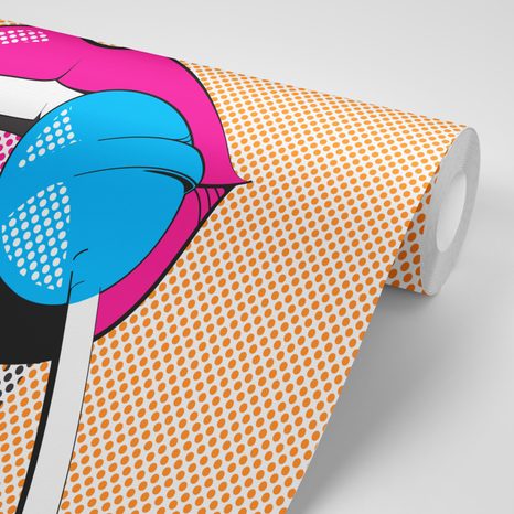 CARTA DA PARATI – LECCA-LECCA POP ART - CARTA DA PARATI POP ART - CARTA DA PARATI