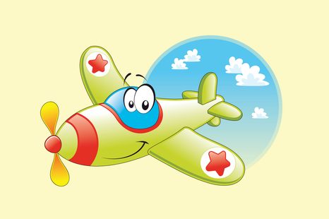 КАРТИНА НА ПЛАТНО – СМЕЛО МАЛЪК САМОЛЕТ - КАРТИНИ ЗА ДЕЦА - КАРТИНИ