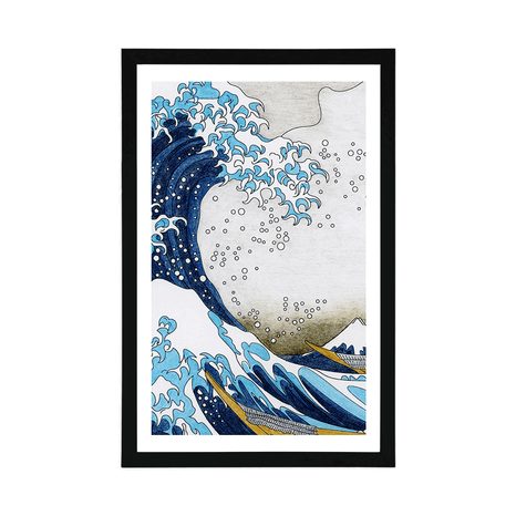 POSTER – RIPRODUZIONE LA GRANDE ONDA DI KANAGAWA - KATSUSHIKA HOKUSAI - NATURA - POSTER