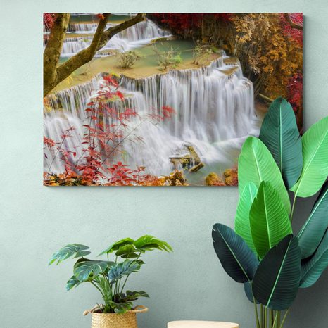 OBRAZ LESNÍ VODOPÁD - OBRAZY VODOPÁD - OBRAZY