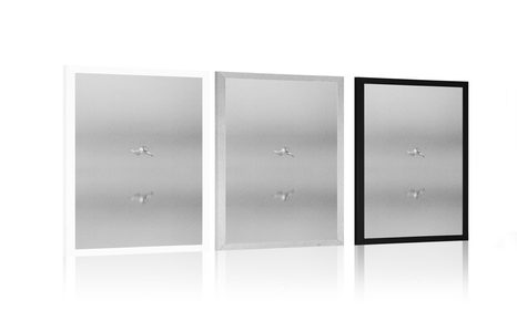 PLAKÁT PTÁK V MLZE V ČERNOBÍLÉM PROVEDENÍ - ČERNOBÍLÉ - PLAKÁTY