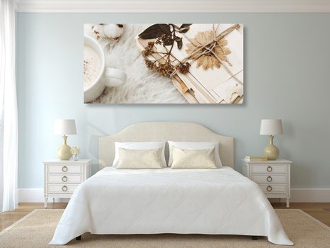 OBRAZ SBÍRKA STARÝCH LISTŮ - VINTAGE A RETRO OBRAZY - OBRAZY