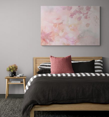 OBRAZ LISTY S PASTELOVÝM NÁDYCHOM - OBRAZY STROMY A LISTY - OBRAZY