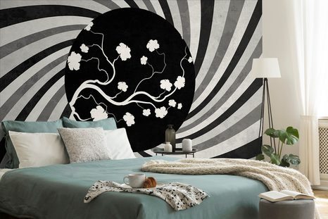 ΑΥΤΟΚΌΛΛΗΤΗ ΤΑΠΕΤΣΑΡΊΑ ΑΣΠΡΌΜΑΥΡΟ ΑΣΙΑΤΙΚΌ GRUNGE ΦΌΝΤΟ - ΑΥΤΟΚΌΛΛΗΤΕΣ ΤΑΠΕΤΣΑΡΊΕΣ - ΤΑΠΕΤΣΑΡΊΕΣ