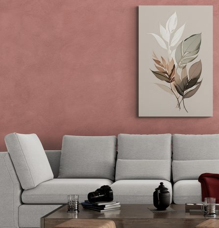 WANDBILD MINIMALISTISCHE BLÄTTER - BILDER BÄUME UND LAUB - BILDER