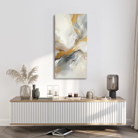 OBRAZ ABSTRAKTNÍ ZLATÝ MRAMOR - OBRAZY ABSTRAKTNÍ TVARY - OBRAZY