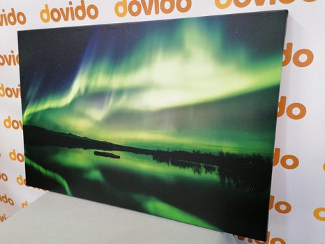 OBRAZ ZELENÁ POLÁRNÍ ZÁŘE - OBRAZY PŘÍRODY A KRAJINY - OBRAZY