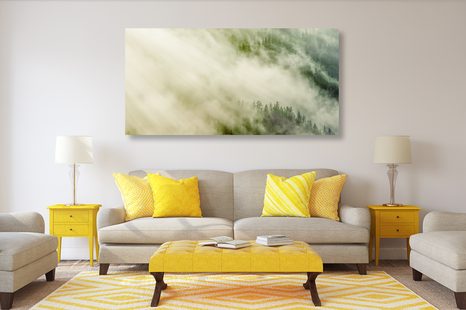 КАРТИНА НА ПЛАТНО – МЪГЛИВА ГОРА - КАРТИНИ НА ПРИРОДАТА И ПЕЙЗАЖИ - КАРТИНИ