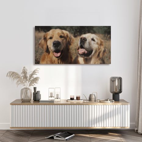 OBRAZ ZLATO V SRSTI PSŮ - OBRAZY PSI - OBRAZY