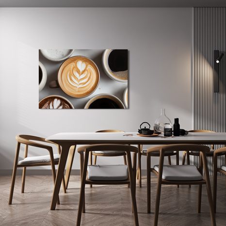 OBRAZ KÁVOVÉ UMĚNÍ V HRNKU - OBRAZY JÍDLA A NÁPOJE - OBRAZY