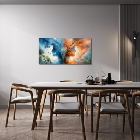 OBRAZ TVÁŘE V KORUNÁCH STROMŮ - OBRAZY STROMY ŽIVOTA - OBRAZY