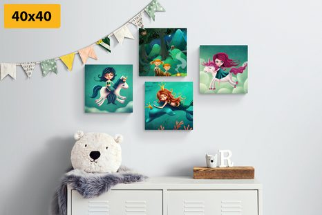 SET OBRAZŮ MAGICKÝ SVĚT - SESTAVY OBRAZŮ - OBRAZY