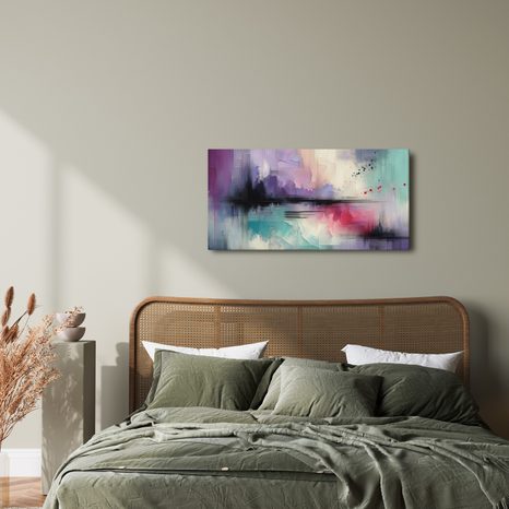 OBRAZ JEMNÉ DOTEKY AKVARELU - ABSTRAKTNÍ OBRAZY - OBRAZY