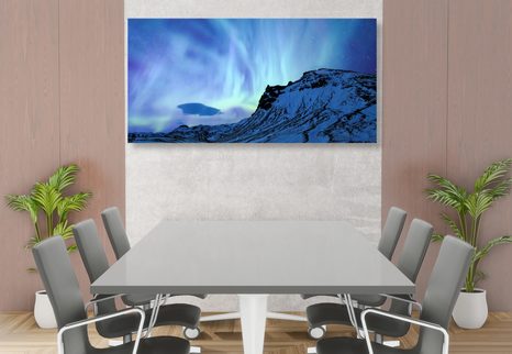 SLIKA SVETLOBA SEVERNEGA SIJA - SLIKE NARAVE IN POKRAJINE - SLIKE