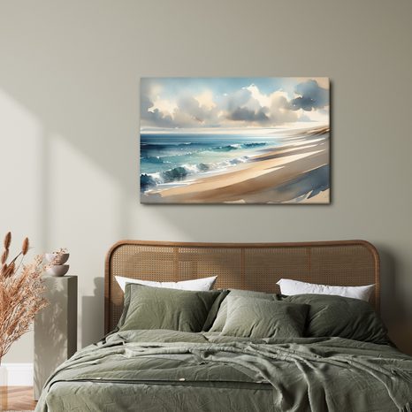 OBRAZ TAHY MOŘE NA PLÁTNĚ - OBRAZY MOŘE A PLÁŽ - OBRAZY