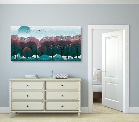 КАРТИНА НА ПЛАТНО – МОДЕРНО ИЗПЪЛНЕНИЕ НА ДЖУНГЛА - КАРТИНИ НА ПРИРОДАТА И ПЕЙЗАЖИ - КАРТИНИ