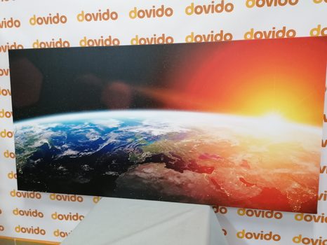 OBRAZ POHĽAD NA PLANÉTU Z VESMÍRU - OBRAZY VESMÍRU A HVIEZD - OBRAZY