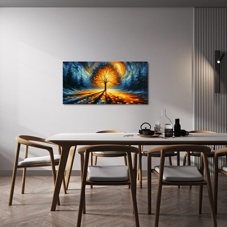 OBRAZ STROM ŽIVOTA V MAGICKÉM SVĚTLE - OBRAZY STROMY ŽIVOTA - OBRAZY