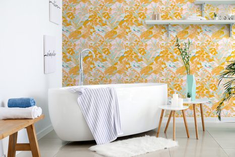 SAMOLEPÍCÍ TAPETA HUSTÁ OHNIVÁ DŽUNGLE - SAMOLEPÍCÍ TAPETY - TAPETY