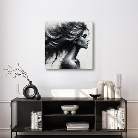 OBRAZ ELEGANCE ČERNOBÍLÉ KRÁSY - OBRAZY ŽENY - OBRAZY