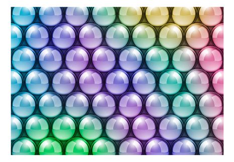 CARTA DA PARATI FOTOGRAFICA SFERE COLORATE - CARTA DA PARATI - 🔥 SVENDITA TOTALE