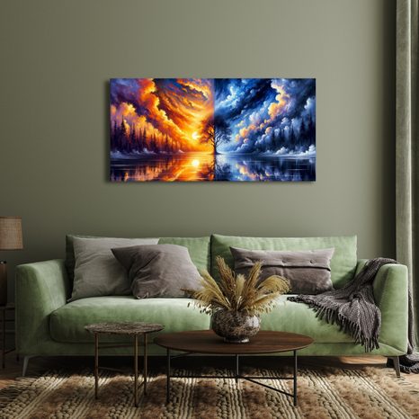 OBRAZ MAGICKÝ STROM ŽIVOTA V KRAJINĚ - OBRAZY STROMY ŽIVOTA - OBRAZY