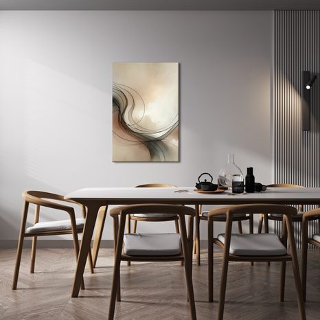 TABLOU LINII ELEGANTE PRINTRE NORI - TABLOURI FORME ABSTRACTE - TABLOURI