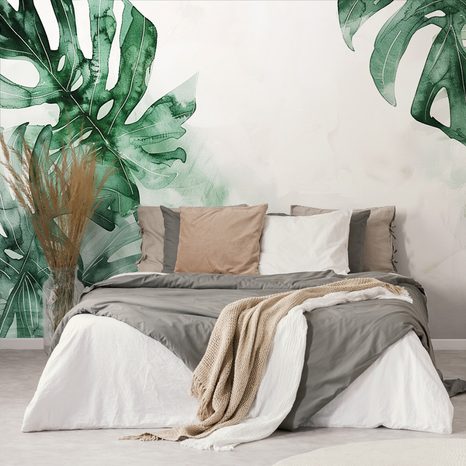 SELBSTKLEBENDE TAPETE RIESIGE BLÄTTER DER MONSTERA - SELBSTKLEBENDE TAPETEN - TAPETEN