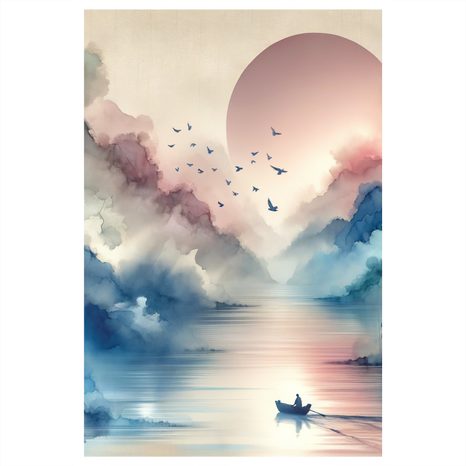 OBRAZ MLŽNÝCH HOR - OBRAZY JEZERA - OBRAZY