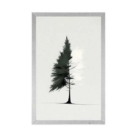 POSZTER MINIMALISTA TŰLEVELŰ FA - FÁKAT ÉS LEVELEKET ÁBRÁZOLÓ POSZTEREK - POSZTEREK