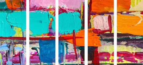 5-RÉSZES KÉP ABSZTRAKT DIZÁJN MŰVÉSZETE - ABSZTRAKT KÉPEK - KÉPEK