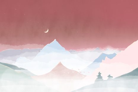 OBRAZ PASTELOVÁ NOC - OBRAZY HORY - OBRAZY