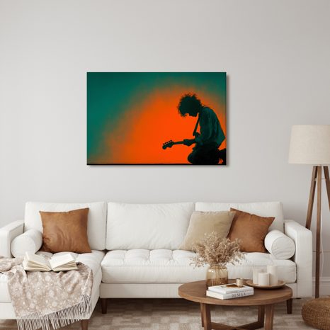 SLIKA GLAZBENIK S ELEKTRIČNOM GITAROM - GLAZBENE SLIKE - SLIKE
