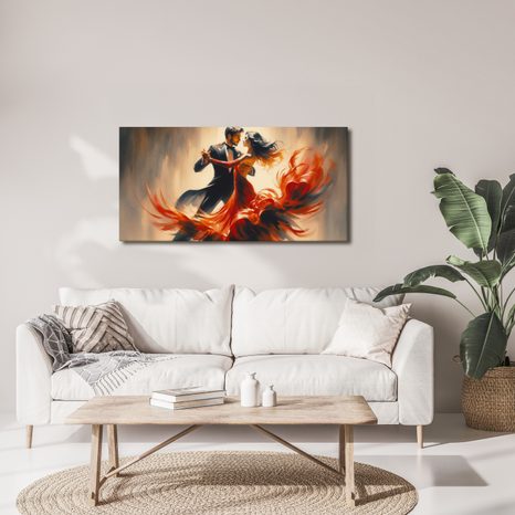WANDBILD LEIDENSCHAFT IM RHYTHMUS DES TANGOS - BILDER VON MENSCHEN - BILDER