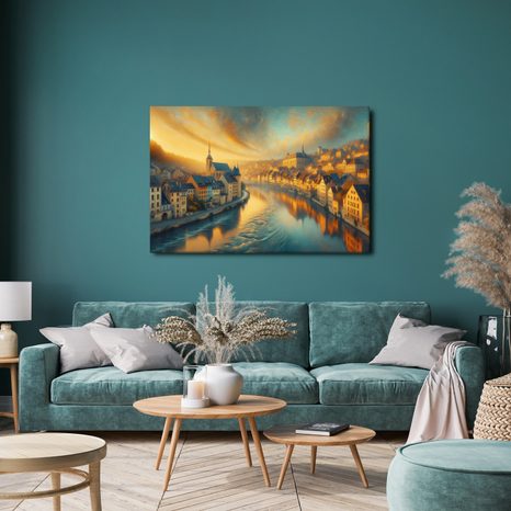 OBRAZ MĚSTO V RANNÍM SVITU - OBRAZY MĚSTA - OBRAZY