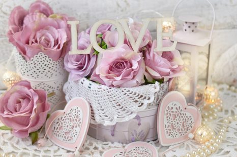 OBRAZ ROMANTICKÁ DEKORACE VE VINTAGE STYLU - VINTAGE A RETRO OBRAZY - OBRAZY