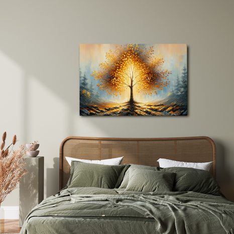 OBRAZ STROM ŽIVOTA V PODZIMNÍM LESE - OBRAZY STROMY ŽIVOTA - OBRAZY