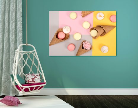 OBRAZ MAKRÓNKY V KORNOUTU - OBRAZY JÍDLA A NÁPOJE - OBRAZY