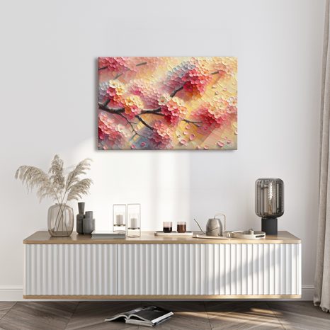 WANDBILD BLÜTEN IN PASTELLFARBEN - BILDER BLUMEN - BILDER