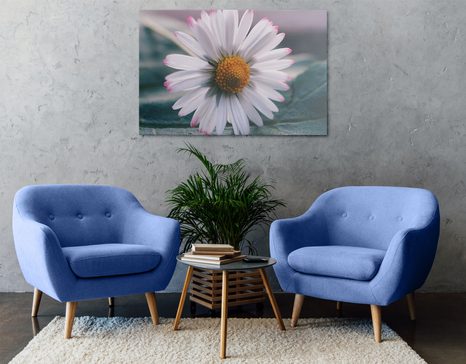 КАРТИНА НА ПЛАТНО – ПРЕКРАСНА МАРГАРИТКА - КАРТИНИ С ЦВЕТЯ - КАРТИНИ