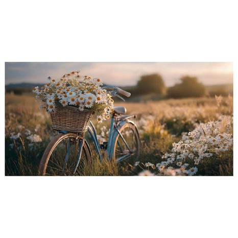 OBRAZ ROMANTICKÁ PROJÍŽĎKA MEZI KOPRETINAMI - OBRAZY POLE A LOUKY - OBRAZY