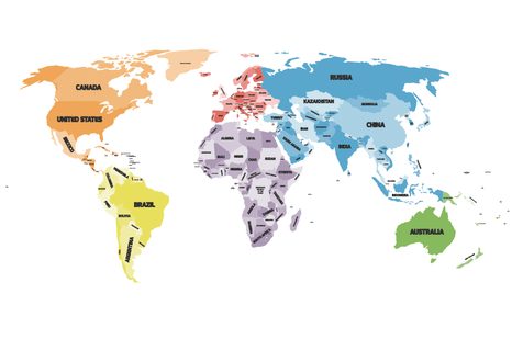 SAMOLEPÍCÍ TAPETA ORIGINÁLNÍ MAPA SVĚTA - SAMOLEPÍCÍ TAPETY - TAPETY