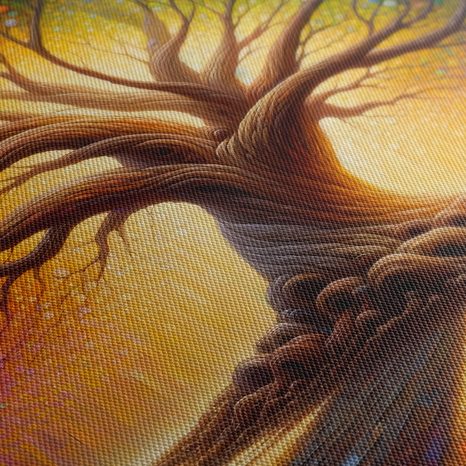 OBRAZ ZÁŘÍCÍ STROM ŽIVOTA S DUHOU - OBRAZY STROMY ŽIVOTA - OBRAZY