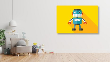 OBRAZ VESELÝ ROBOT - DĚTSKÉ OBRAZY - OBRAZY