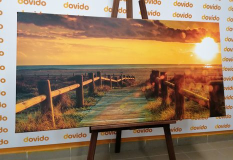 WANDBILD FASZINIERENDER SONNENUNTERGANG - BILDER VON NATUR UND LANDSCHAFT - BILDER