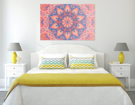 WANDBILD HYPNOTISCHES MANDALA - BILDER MIT FENG SHUI-MOTIVEN - BILDER