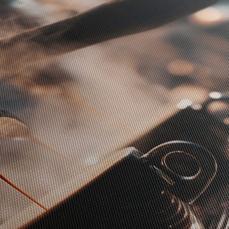 OBRAZ VOŇAVÁ KÁVA NA STOLE - OBRAZY JÍDLA A NÁPOJE - OBRAZY