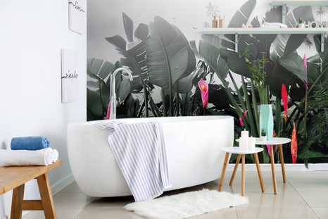 CARTA DA PARATI – NATURA MORTA CON FOGLIE - CARTA DA PARATI LETTERE - CARTA DA PARATI